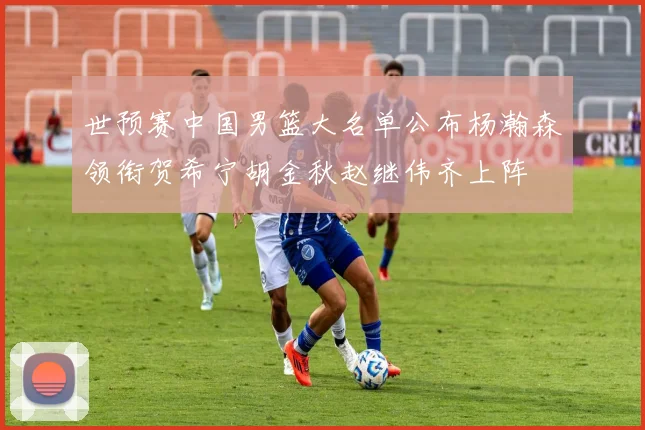 世预赛中国男篮大名单公布杨瀚森领衔贺希宁胡金秋赵继伟齐上阵